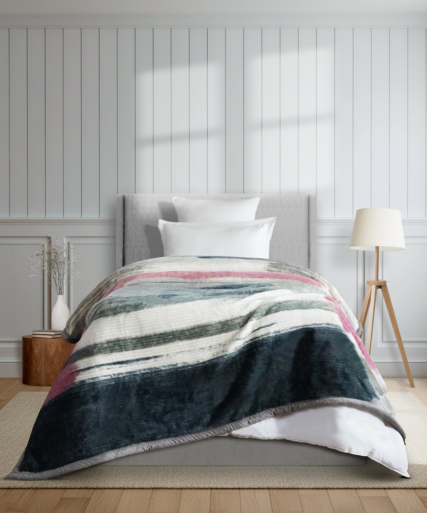 Home Essential Soft Sanctuary Single Blanket,Nolan|1.8 KG Polyster