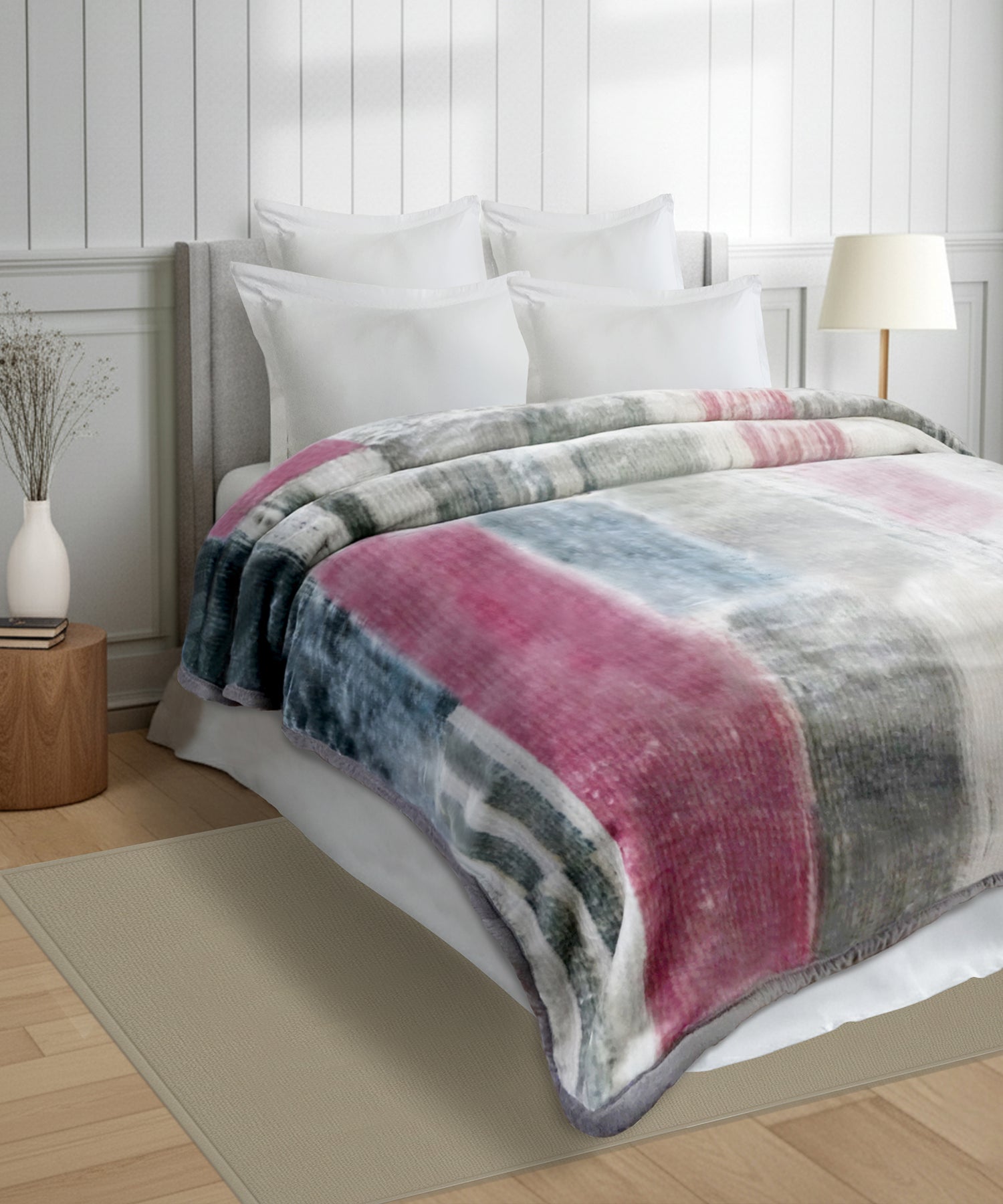 Home Essential Soft Sanctuary Double Blanket, Nolan|2.7 KG Polyster