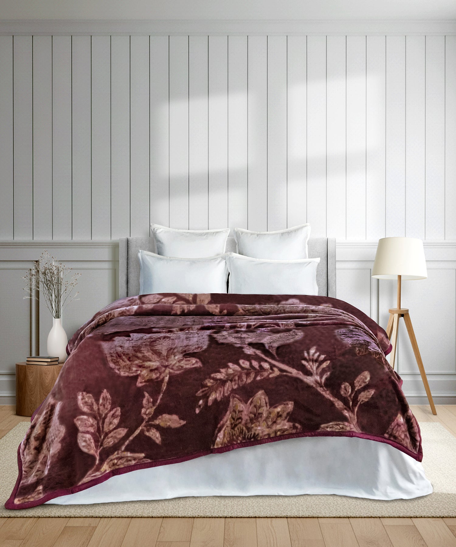 Home Essential Soft Sanctuary Double Blanket, Nora|2.7 KG Polyster