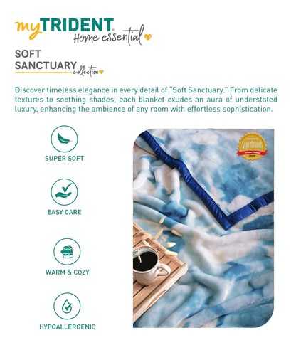 Home Essential Soft Sanctuary Double Blanket, Sofia|2.7 KG Polyster