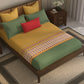 Home Essential  Suzani King Bedsheet, Khush Rang|144TC Cotton| 2 Pillow Covers