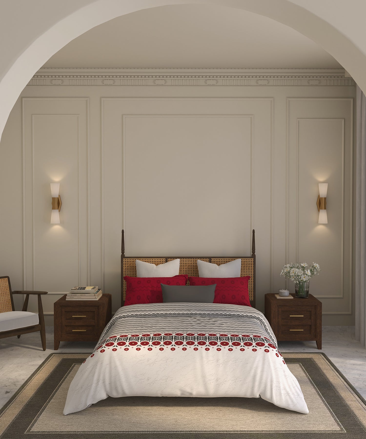 Home Essential Suzani Double AC Blanket/Comforter, Chaand Bagh| 144 TC Cotton