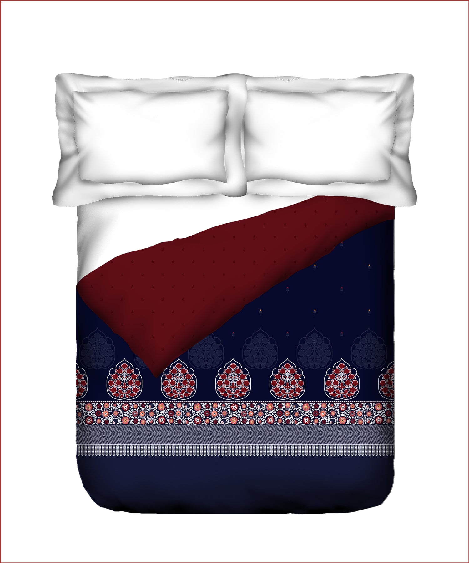Home Essential Suzani Double AC Blanket/Comforter, Neel Tara| 144 TC Cotton