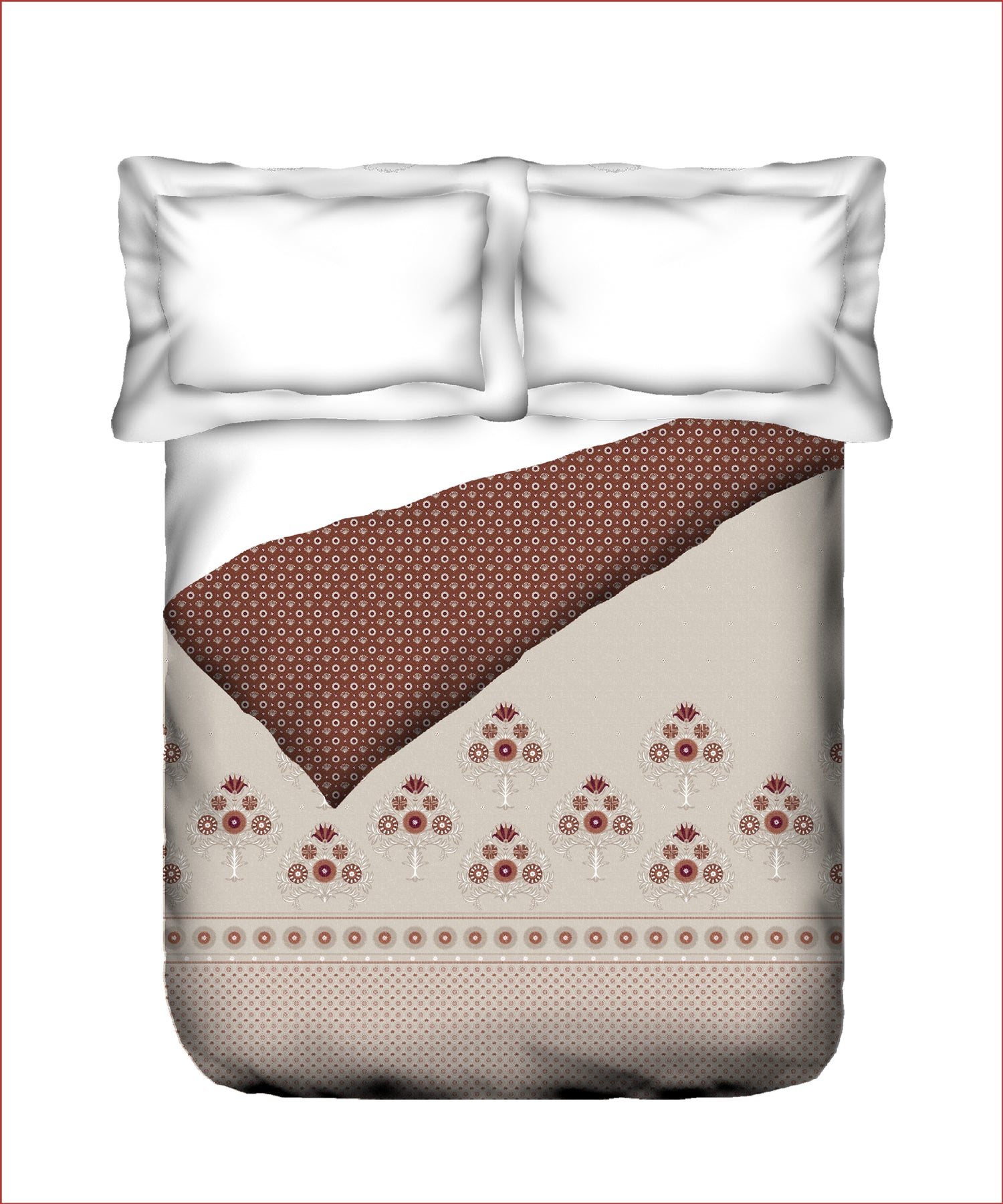 Home Essential Suzani Double AC Blanket/Comforter, Peepal Phool| 144 TC Cotton