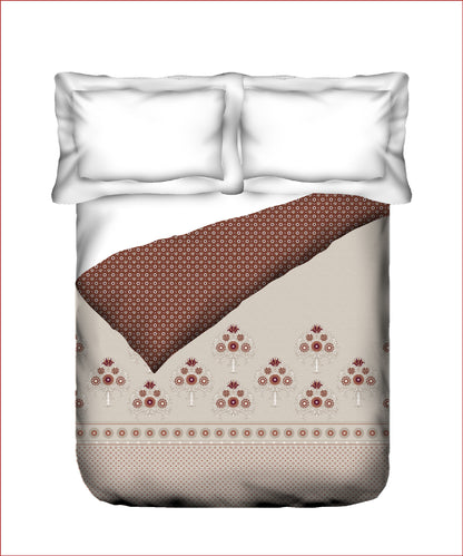 Home Essential Suzani Double AC Blanket/Comforter, Peepal Phool| 144 TC Cotton