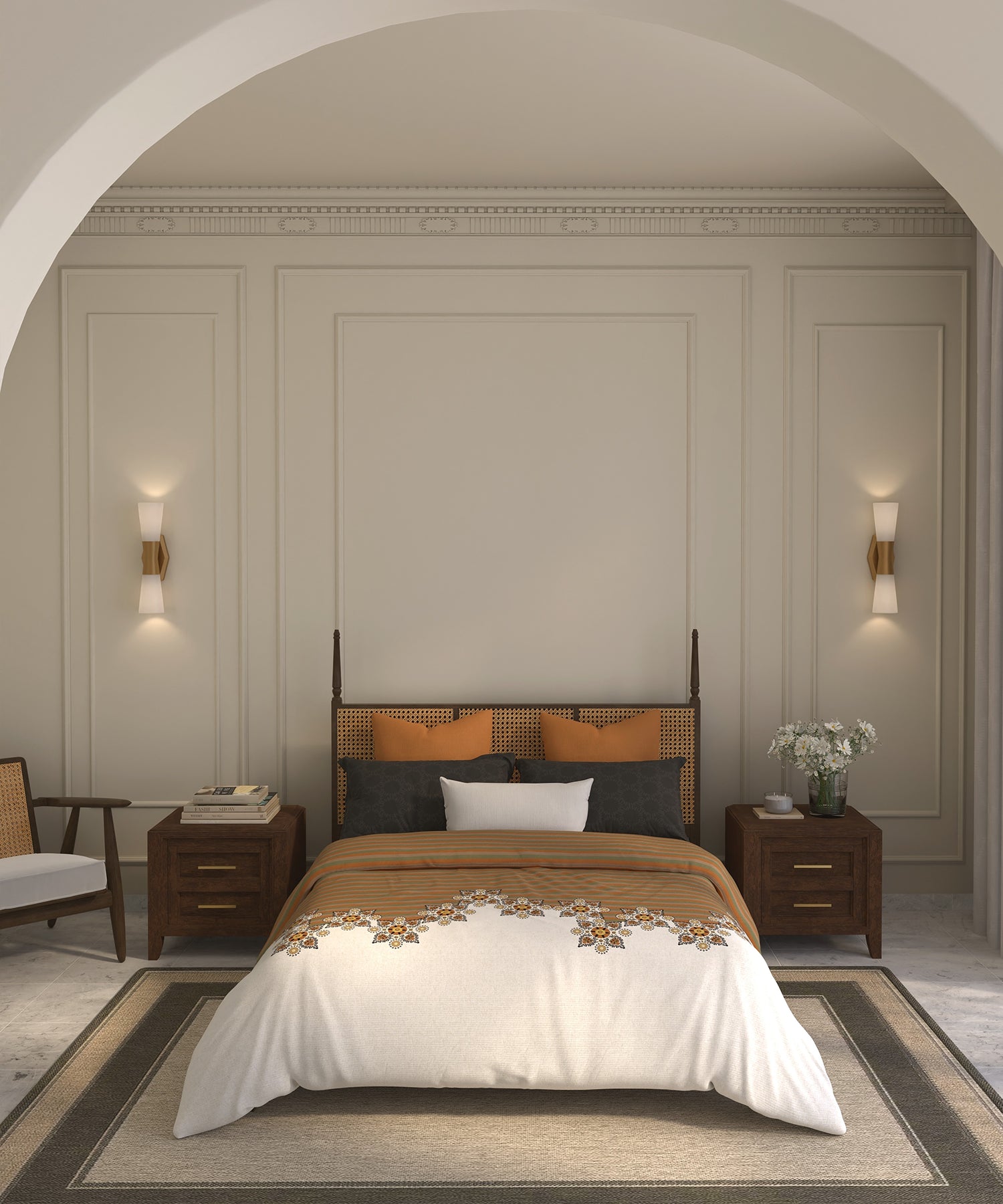 Home Essential Suzani Double AC Blanket/Comforter, Silsila| 144 TC Cotton