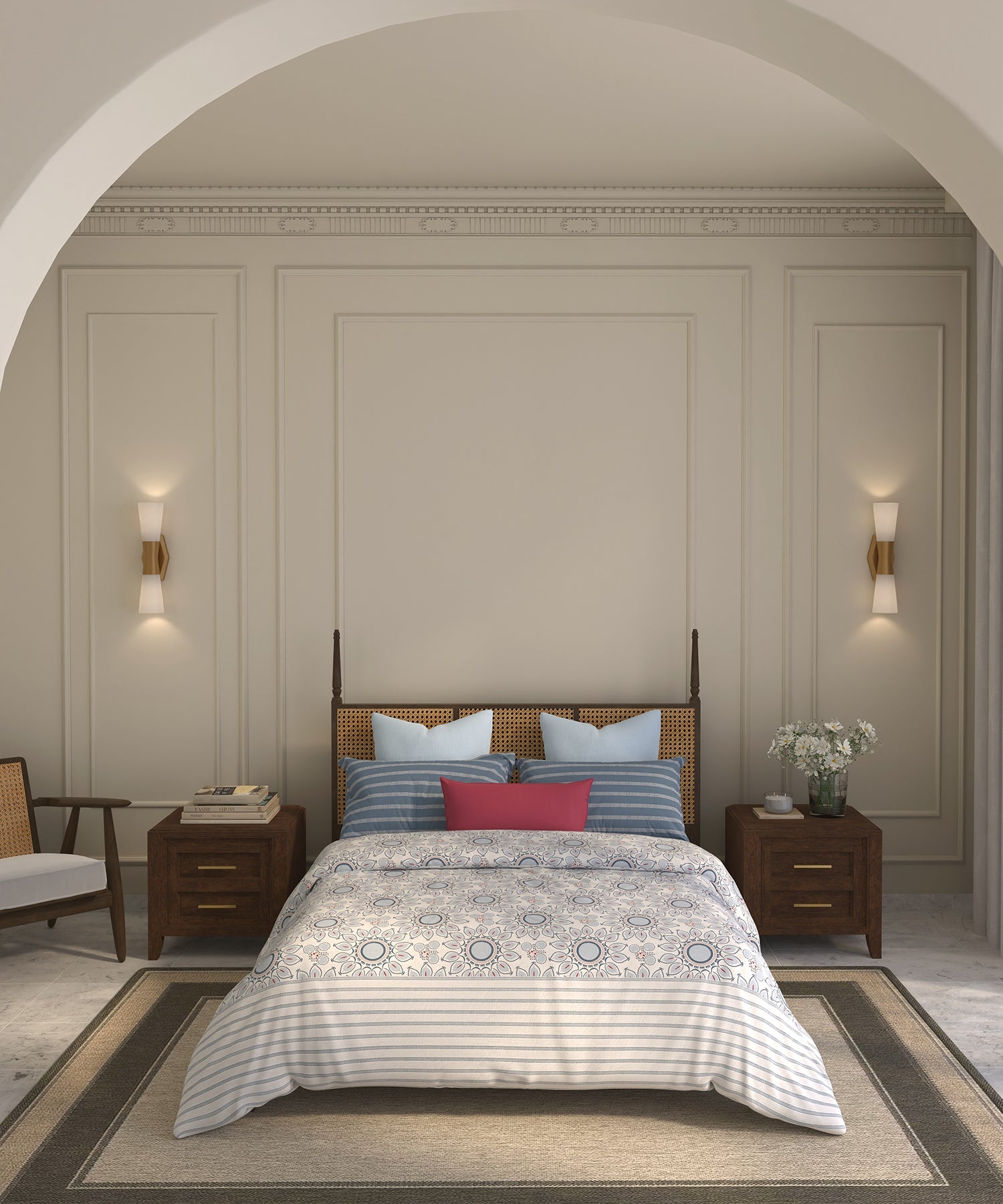 Home Essential Suzani Double AC Blanket/Comforter, Vata Stuti| 144 TC Cotton