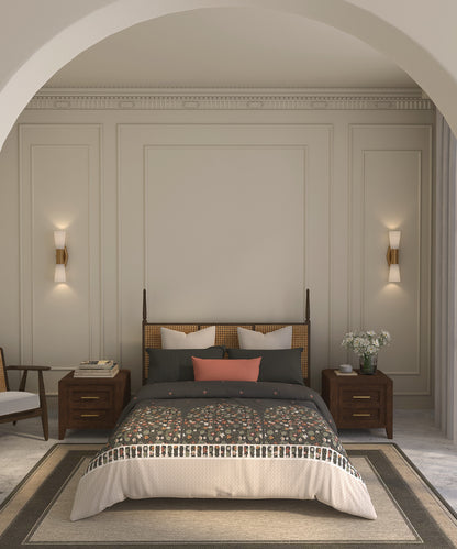 Home Essential Suzani Double AC Blanket/Comforter, Angan Phool| 144 TC Cotton