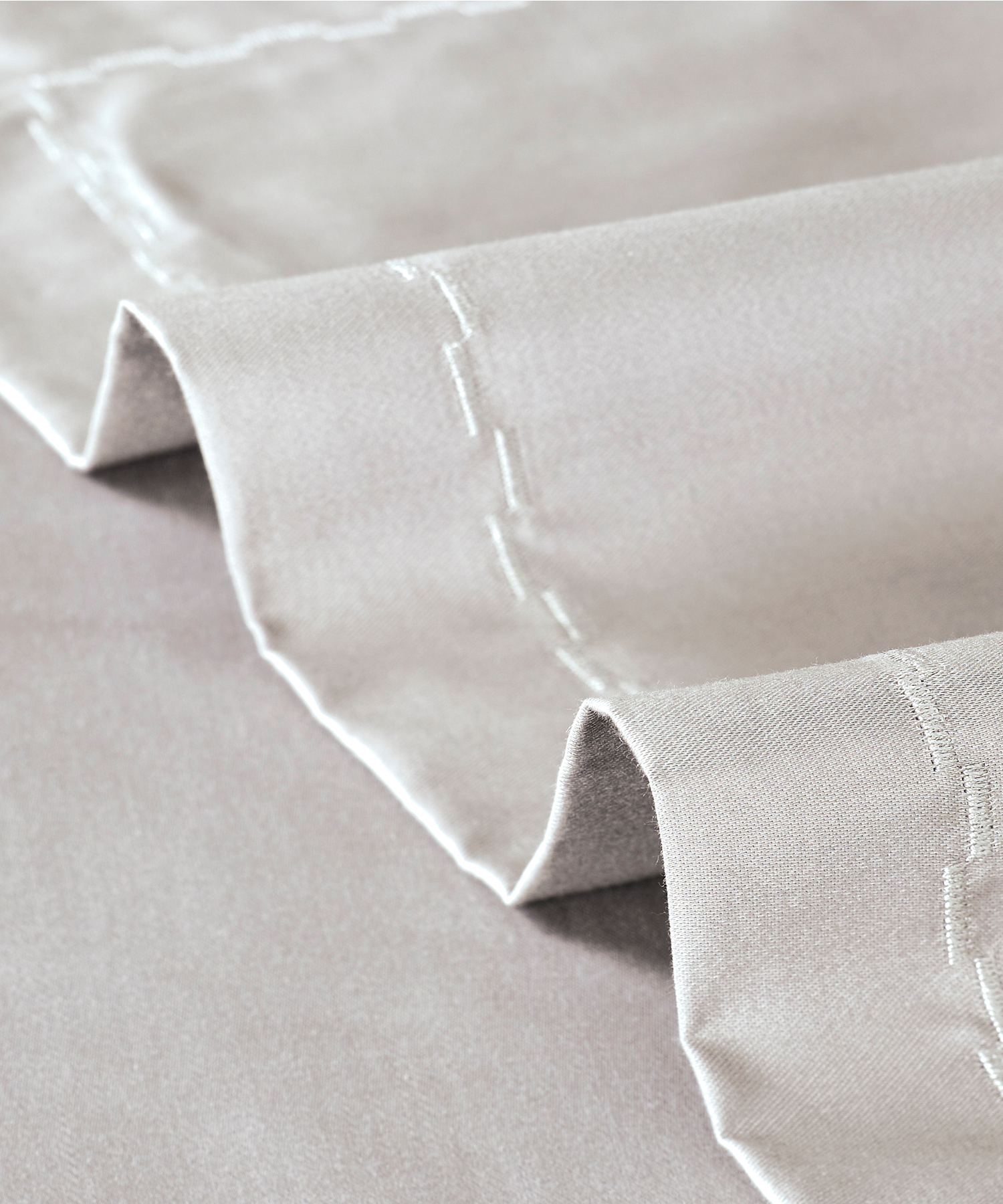 Nectarsoft Signature Select King Bedsheet Set, Pebble|400 TC Cotton| 2 Pillow Covers