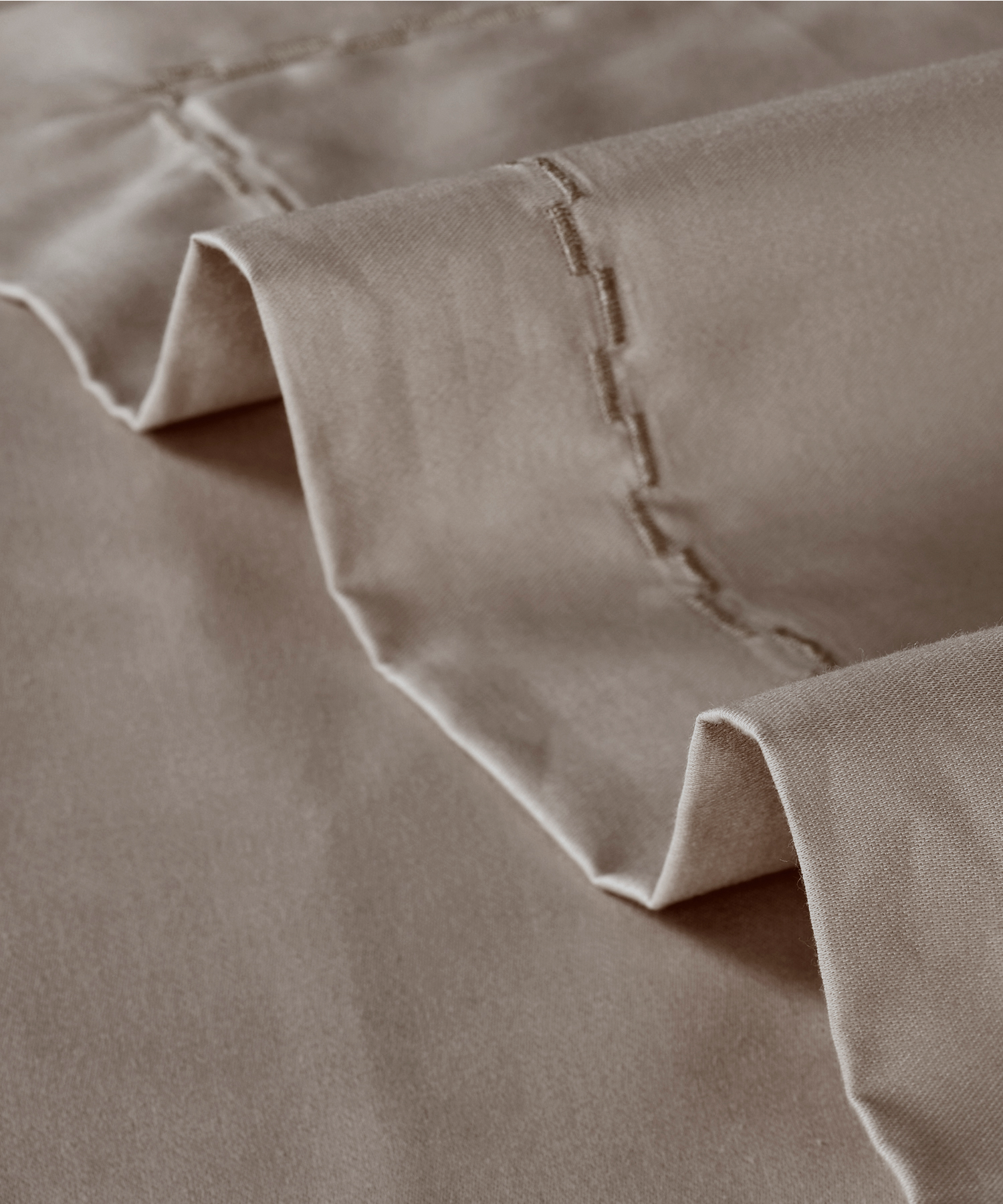 Nectarsoft Signature Select King Bedsheet Set, Hazelnut|400 TC Cotton| 2 Pillow Covers