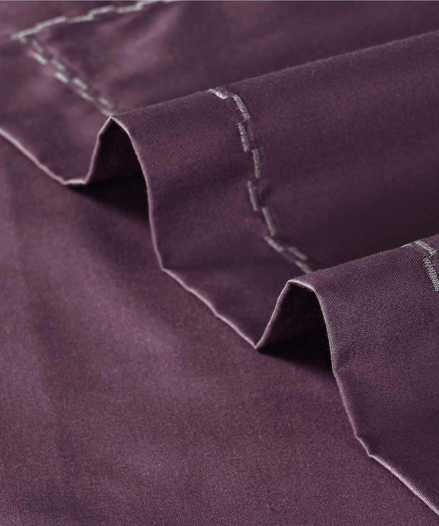 Nectarsoft Signature Select King Bedsheet Set, Grape|400 TC Cotton| 2 Pillow Covers