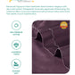 Nectarsoft Signature Select King Bedsheet Set, Grape|400 TC Cotton| 2 Pillow Covers