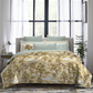 Indulgence Painterly Pattern King Bedsheet Set, Whispering Forest|300 TC Cotton| 4 Pillow Covers