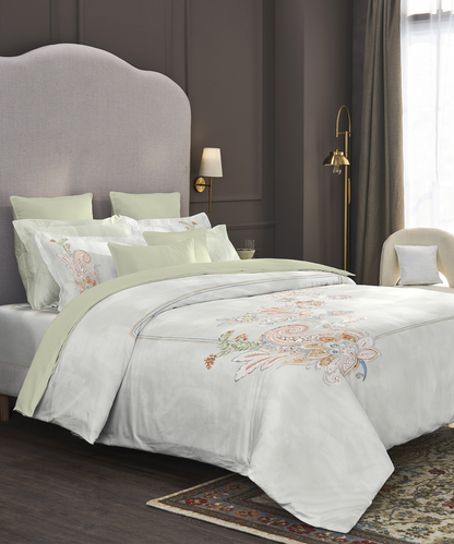 Nectarsoft Elite King Bedsheet Set, Mizuki| 400 TC Cotton| 4 Pillow Covers