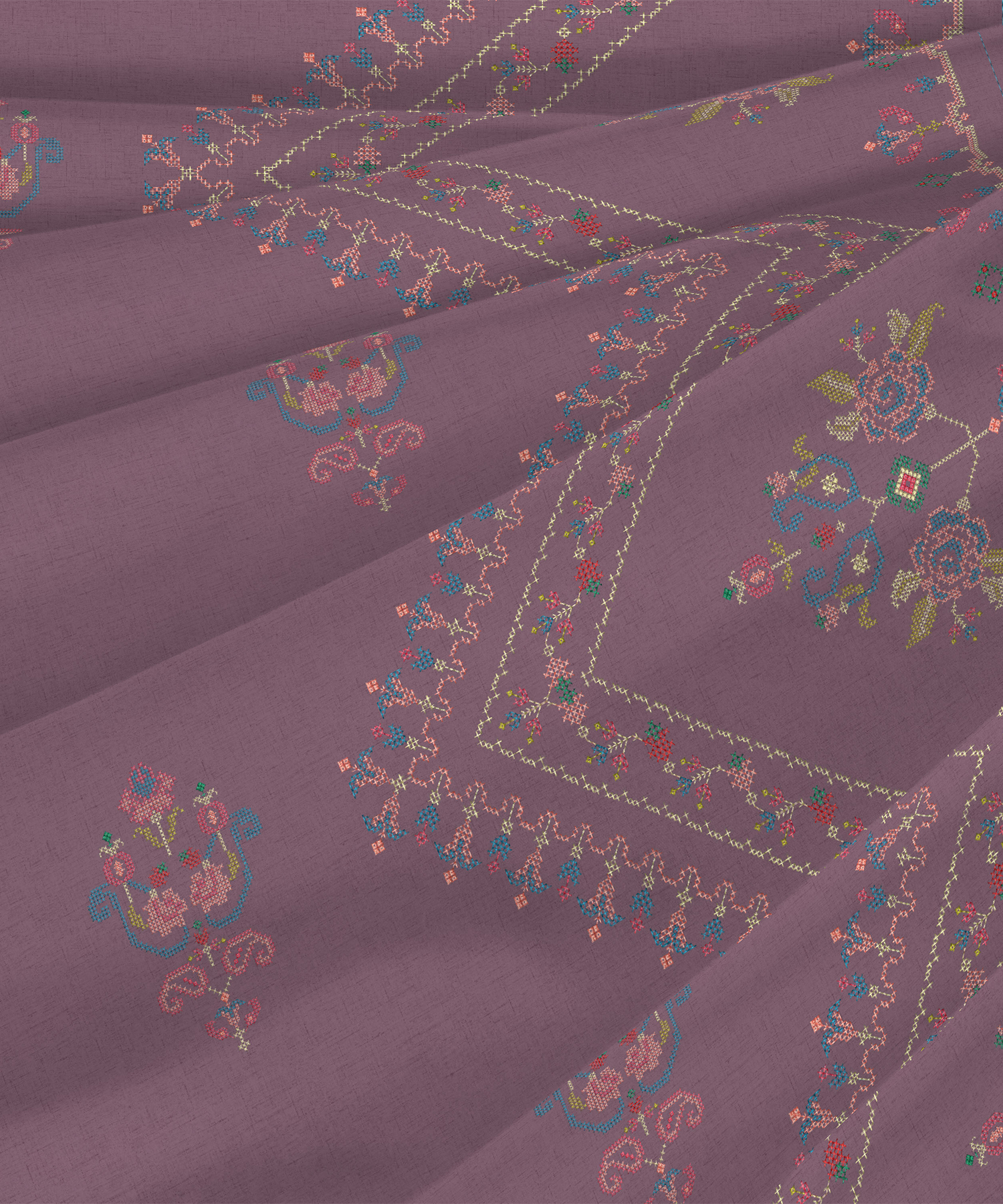 Nectarsoft Elite King Bedsheet Set, Rose Dust| 400 TC Cotton| 4 Pillow Covers