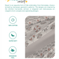Sanskriti King Bedsheet Gift Box| Kasuti Grey| 180 TC Cotton| 2 Pillow Covers
