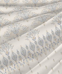 Sanskriti Double AC Comforter, Kantha Blue| 180 GSM Polyester