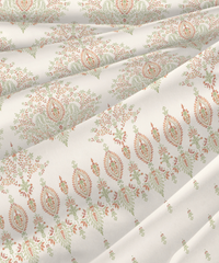 Sanskriti Double AC Blanket/Comforter, Kantha Orange| 180 GSM Polyester