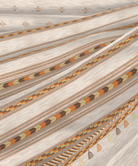 Sanskriti Double AC Comforter, Kullu Shawl Beige| 180 GSM Polyester