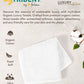 Organic Luxury 4Pc Wash Towel, White|650 GSM Organic Cotton