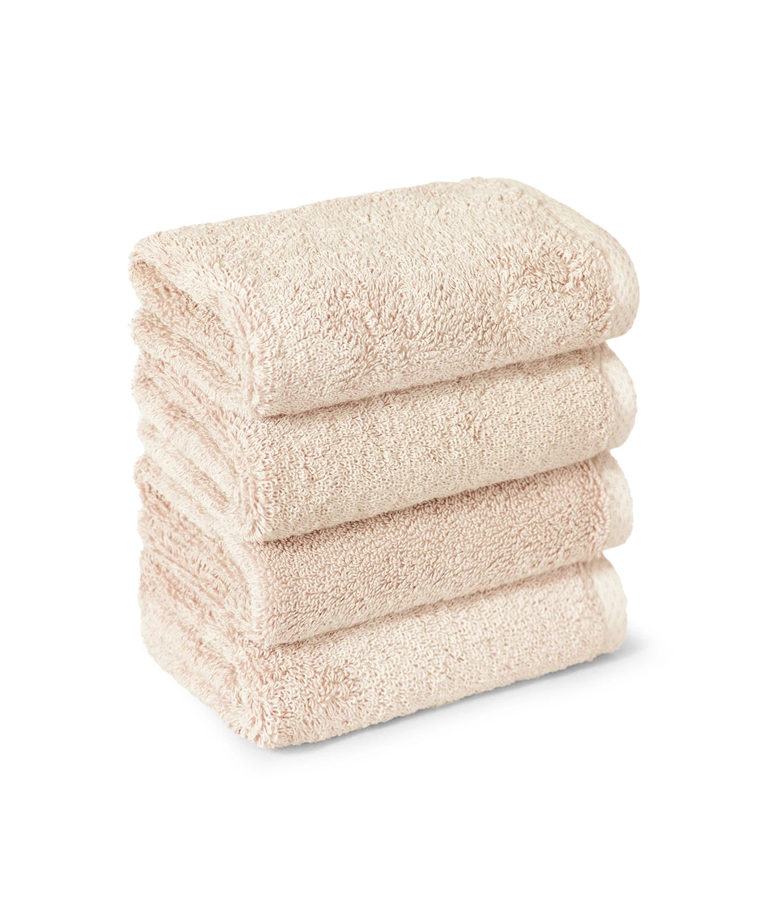 Organic Luxury 4Pc Wash Towel, Beige|650 GSM Organic Cotton
