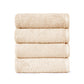Organic Luxury 4Pc Wash Towel, Beige|650 GSM Organic Cotton
