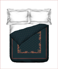 Nectarsoft Elite Double AC Comforter, Moonlight Bloom| 400 TC Cotton Shell 150 GSM Polyester Filling