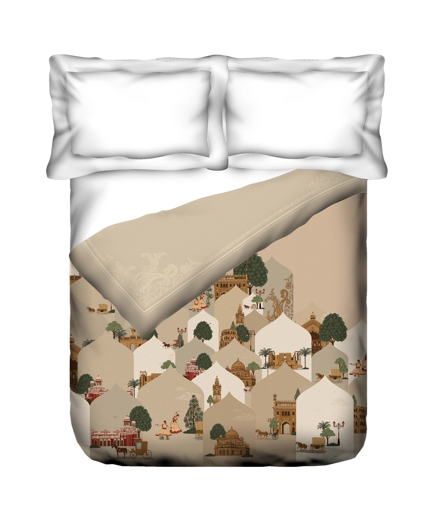 Classic Safarnama Double AC Blanket/Comforter, Awadhi Ride| 210 TC Cotton Shell 150 GSM Polyester Filling