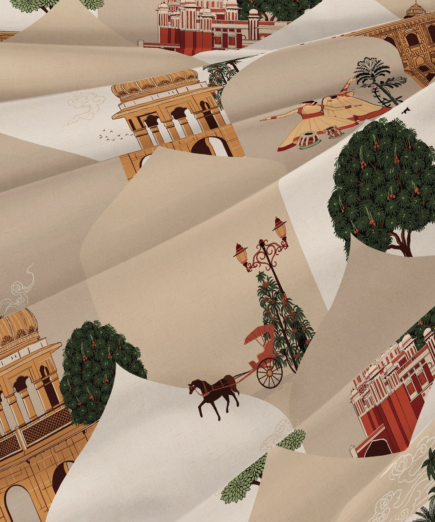 Classic Safarnama Double AC Blanket/Comforter, Awadhi Ride| 210 TC Cotton Shell 150 GSM Polyester Filling