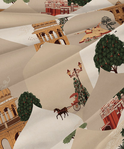 Classic Safarnama Double AC Blanket/Comforter, Awadhi Ride| 210 TC Cotton Shell 150 GSM Polyester Filling