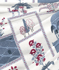 Classic Safarnama Double  AC Comforter, The Caravans| 210 TC Cotton Shell 150 GSM Polyester Filling