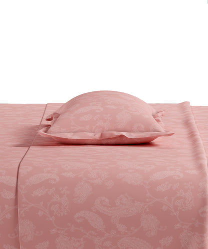 Home Essential Pastel Poetry Floral Bedsheet, NITARA PEONY|144TC Cotton| 2 Pillow Covers