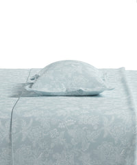 Home Essential Pastel Poetry Floral King Fitted Bedsheet, IRAJA TIFFANY|144TC Cotton| 2 Pillow Covers