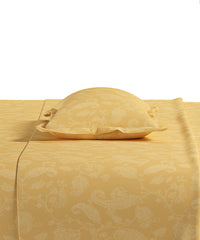 Home Essential Pastel Poetry Floral King Fitted Bedsheet, NITARA DAISY|144TC Cotton| 2 Pillow Covers