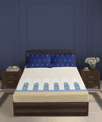 Gates Around The Globe King Bedsheet Set, Moorique| 180 TC Cotton| 2 Pillow Covers