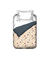 Juniors Single AC Comforter, Scribble Spot| 144TC Cotton