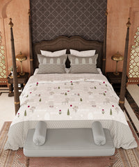 Road To Jaipur King Bedsheet Set, BAORI BAATEIN |210 TC Cotton |2 Pillow Covers