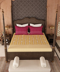 Road To Jaipur Double Duvet Set, ANGAN RO ANAND|210 TC Cotton| 6 Pc Set