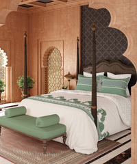 Road To Jaipur Double Duvet Set, TORAN DWAR|210 TC Cotton| 6 Pc Set
