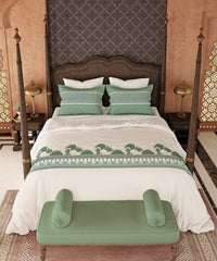 Road To Jaipur Double Duvet Set, TORAN DWAR|210 TC Cotton| 6 Pc Set