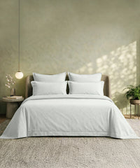 Style me Solid King Bedsheet, Duck Egg |180 TC Cotton|2 Pillow Covers|Solid