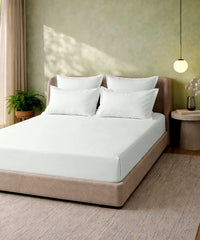 Style me Solid King Bedsheet, Duck Egg |180 TC Cotton|2 Pillow Covers|Solid