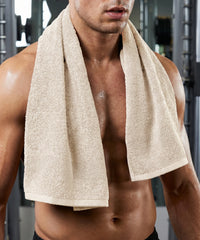 Cotton Bamboo Gym Towel, Beige| 450 GSM|Quick Dry