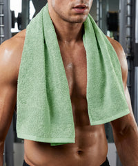Cotton Bamboo Gym Towel, Sage Green| 450 GSM|Quick Dry