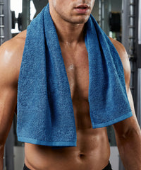 Cotton Bamboo Gym Towel, Blue| 450 GSM|Quick Dry