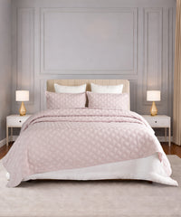 Nectarsoft Italian Retreat King Bedcover Set, Primrose|90 GSM Cotton|3 Pc Set