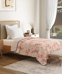 Everyday Single Dohar, Blossom Field|95 GSM Micro Polyester|Reversible