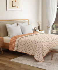 Everyday Double Dohar, Little Bloom|95 GSM Micro Polyester|Reversible