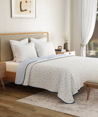 Everyday Double Dohar, Blueberry|95 GSM Micro Polyester|Reversible