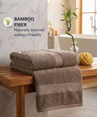Cotton Bamboo 1 Pc Bath Towel, Rich Mahogany| 600 GSM